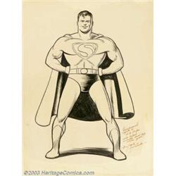 Joe Shuster - Original Superman Illustration (DC, 1940s). When Jerry Siegel and Joe Shuster creat...