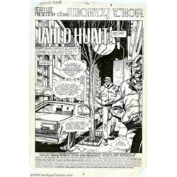 Walt Simonson and Terry Austin - Original Art for The Mighty Thor #346, page 1 (Marvel, 1984)....