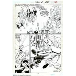Paul Smith - Original Art for X-Men/Alpha Flight #2, page 22 (Marvel, 1985). Stepping into John B...