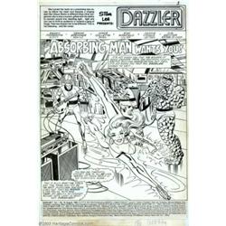 Frank Springer and Vince Colletta - Original Splash Page Art for Dazzler #18, page 1 (Marvel, 198...