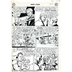Curt Swan and Ray Burnley - Original Art for Superman's Pal Jimmy Olsen #10, page 3 (DC, 1955)....