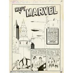 George Tuska - Original Art for Captain Marvel Adventures #2, Complete 12-page Story (Spider-Men...