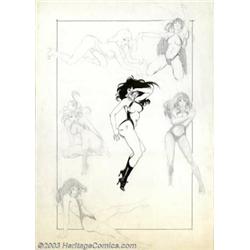 Unknown Artist - Original Illustration of Vampirella (undated)....