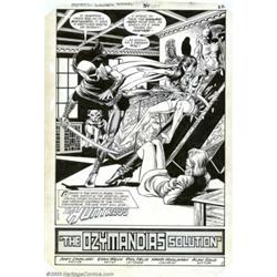 Stan Woch - Original Art for Wonder Woman #319, Complete 7-page Story, "The Ozymandias Solution"...