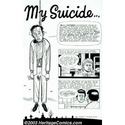 Daniel Clowes - Original Art for Eightball #8, "My Suicide" (Fantagraphics, 1992). Daniel Clowes...