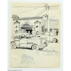 Robert Crumb - Original Art Sketches (undated). A mid-sixties sketchbook page from the paws of <B...