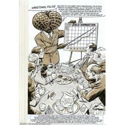 Kieron Dwyer - Original Splash Page Art for LCD #0 (Prodigal Turd Productions, 1999)....