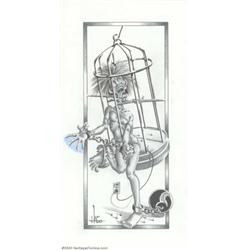 Kunio Hagio - Original Art Illustration (undated). Known more for his work in films and <B>Magic:...