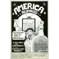 Jim Osborne - Original Art Splash Page for Conspiracy Capers #1, "America Responds" (The Conspira...