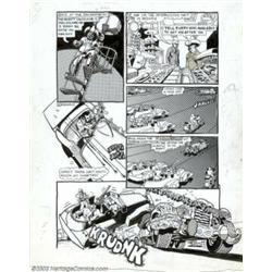 Spain Rodriguez - Original Art Panel Page for the Collected Trashman (Red Mountain Tribe Producti...