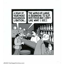 Skip Williamson - Original Back Cover Art, "The Barfly" (1991). To quote this piece: "the world a...