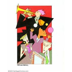 Skip Williamson - Original Art Illustration for North Shore Magazine (1989)....