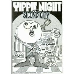 Skip Williamson - Original Poster Art, "Yippie Night at Second City" (1969). Here is the original...