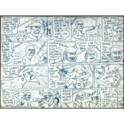 S. Clay Wilson - Original Panel Pages (1956). From S.Clay Wilson's early days comes this bloodthi...