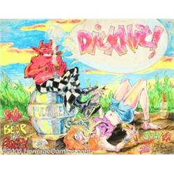 S. Clay Wilson - Original Illustration, "Dicknic!" (1989)....