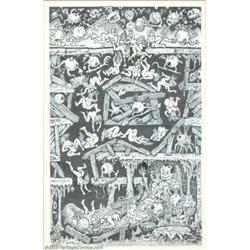 XNO - Original Art Cover for Blab #4, inside back cover (Kitchen Sink Press, 1989). Modern psyche...