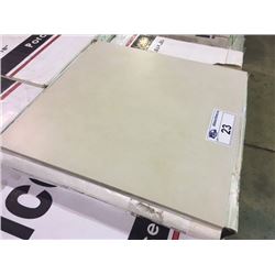 ICC 18 X 18  CONCRETE IVORY PORCELAIN FLOOR TILE - 42 BOXES - 576 SQ FT