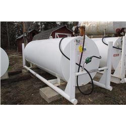 1000 GALLON DOUBLE WALL FUEL TANK WITH PUMP