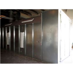 Paint Booth Aprox. Size 27' L x 14.5' W x 10.2' H -