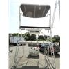 Image 2 : Aluminum Gunnel Mount Tuna Tower w/Steering, Rod Holders, Bimini & Outriggers