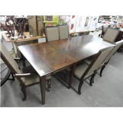 Parquet Pattern Dining Table w/6 Chairs