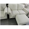 Image 2 : Nail Trim Fabric Sofa, Loveseat, Ottoman Set