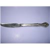 Image 1 : SILVER HANDLED HEAVY KNIFE STAMPED BUT CAN NOT SEE STAMP-HANDLE IS SILVER!! SILVER KNIFE CAME OUT OF