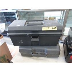 2 Plastic tool cases & contents