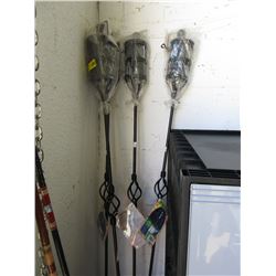 New - 4 Wrought iron patio torches