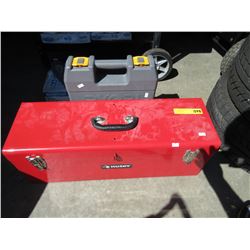 Metal Toolbox & Ryobi Drill