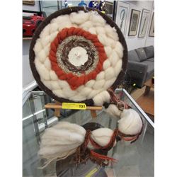 Hand crafted wool wall art