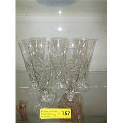 8 Pinwheel crystal parfait glasses