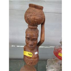 1960 Carved wood female head - Malkin Estate