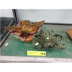 2 x 1960's Glass bowls