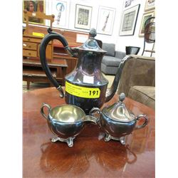 Silver plated tea set - 3 pieces
