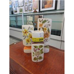 3 Vintage English ceramic vases