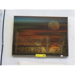 Etched metal wall art