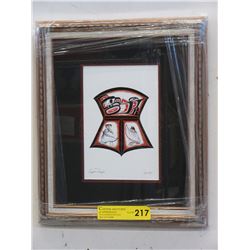 Richard Shorty framed print "Copper Design"