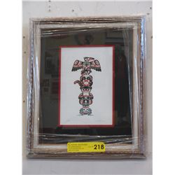 Richard Shorty framed print "Totem"