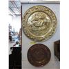 Image 1 : 2 Vintage metal wall plaques