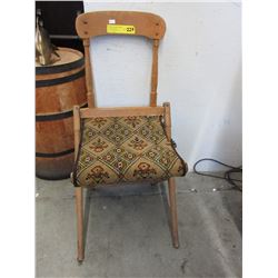 Vintage Maple Folding chair ca 1920's