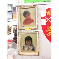 2 Vintage Curlette prints