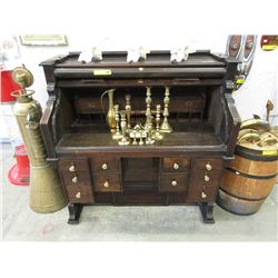 Roll top desk made from a vintage organ