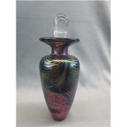 Robert Held Feather Art Glass Perfume Bottle