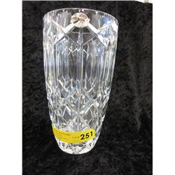 Bohemian lead crystal vase