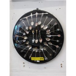 Well framed spoon collection
