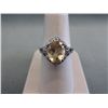 Image 1 : Citrine & Diamond Ladies Ring