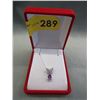 Image 2 : Amethyst & Diamond-set Pendant & chain