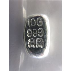 10 Gram - .999 Silver Hand-Poured Loaf