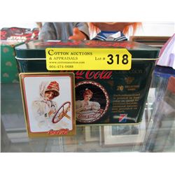 Set of Coca-Cola metal collector cards